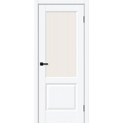 Дверь ПЭТ BRAVO Неоклассик-33 ДО White Silk