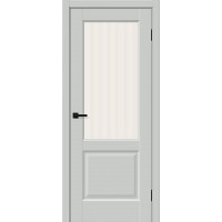 Дверь ПЭТ BRAVO Неоклассик-33 ДО Grey Silk
