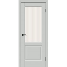 Дверь ПЭТ BRAVO Неоклассик-33 ДО Grey Silk