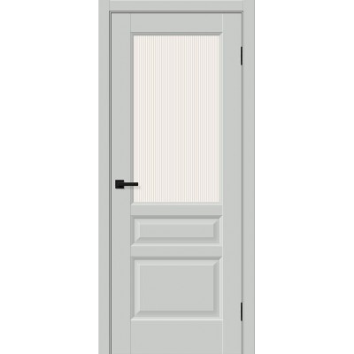 Дверь ПЭТ BRAVO Неоклассик-35 ДО Grey Silk