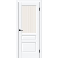 Дверь ПЭТ BRAVO Неоклассик-35 ДО White Silk