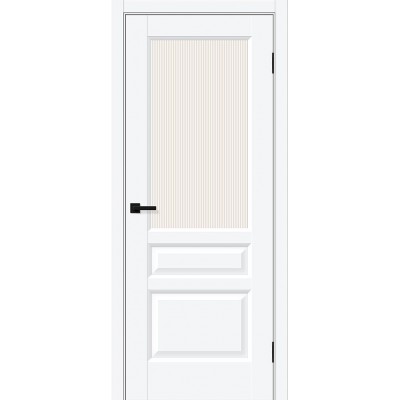 Дверь ПЭТ BRAVO Неоклассик-35 ДО White Silk