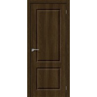 Дверь ПВХ BRAVO Скинни-12 ДГ Dark Barnwood