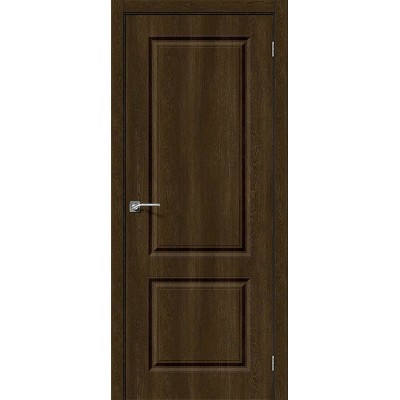 Дверь ПВХ BRAVO Скинни-12 ДГ Dark Barnwood