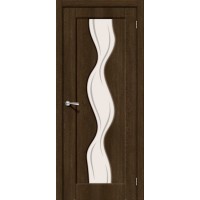 Дверь ПВХ BRAVO Вираж-2 ДО Dark Barnwood