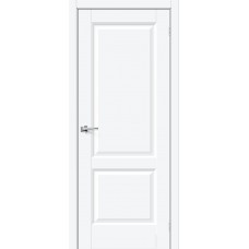 Дверь ПЭТ BRAVO Неоклассик-32 ДГ White Silk
