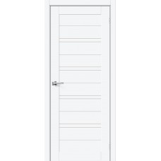 Дверь ПЭТ BRAVO Браво-28 ДО White Silk
