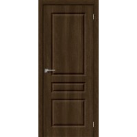 Дверь ПВХ BRAVO Скинни-14 Dark Barnwood