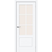 Дверь ПЭТ BRAVO Прима-13.0.1 ДО White Silk