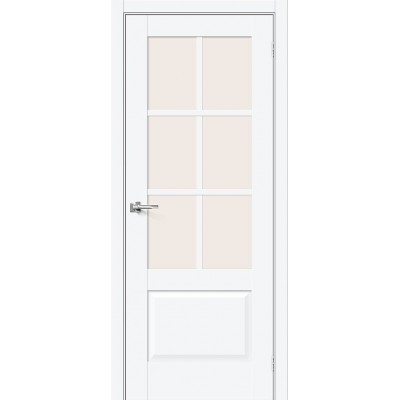 Дверь ПЭТ BRAVO Прима-13.0.1 ДО White Silk