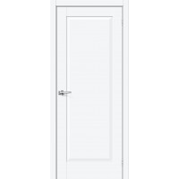 Дверь ПЭТ BRAVO Прима-10 ДГ White Silk