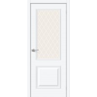 Дверь ПЭТ BRAVO Классик-13 ДО White Silk