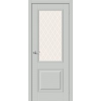 Дверь ПЭТ BRAVO Классик-13 ДО Grey Silk