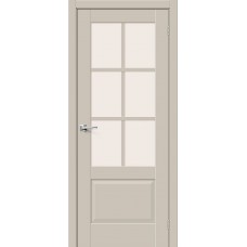 Дверь ПЭТ BRAVO Прима-13.0.1 ДО Cream Silk