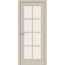 Дверь ПЭТ BRAVO Прима-11.1 ДО Cream Silk