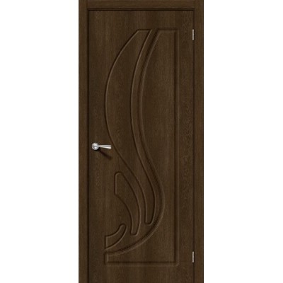 Дверь ПВХ BRAVO Лотос-1 ДГ Dark Barnwood