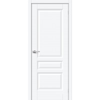 Дверь ПЭТ BRAVO Неоклассик-34 ДГ White Silk