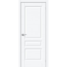 Дверь ПЭТ BRAVO Неоклассик-34 ДГ White Silk