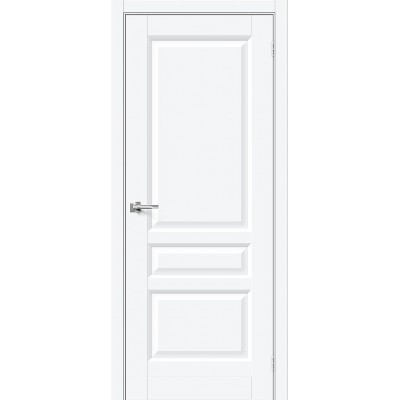 Дверь ПЭТ BRAVO Неоклассик-34 ДГ White Silk