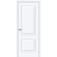 Дверь ПЭТ BRAVO Классик-12 ДГ White Silk