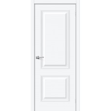 Дверь ПЭТ BRAVO Классик-12 ДГ White Silk