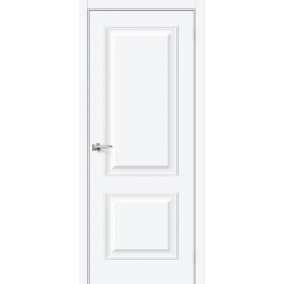 Дверь ПЭТ BRAVO Классик-12 ДГ White Silk