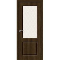 Дверь ПВХ BRAVO Скинни-13 ДО Dark Barnwood
